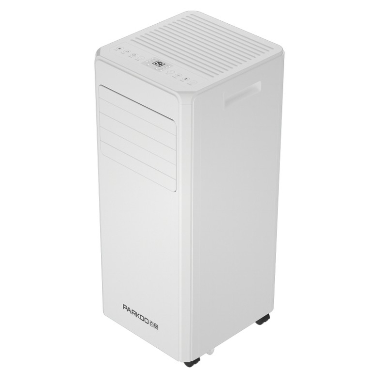 220V 9000 BTU Düşük Gürültülü Mobil Klima Sabit olmayan Hava Soğutucu Düğme Flicker Yumuşak Baskı Kontrol Paneli