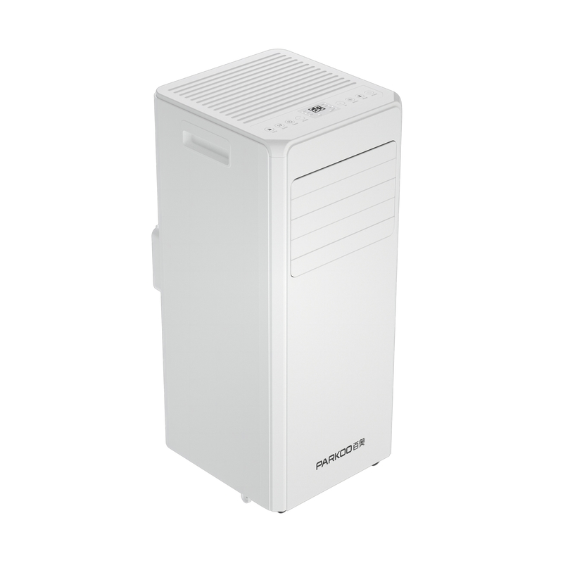 220V 9000 BTU Düşük Gürültülü Mobil Klima Sabit olmayan Hava Soğutucu Düğme Flicker Yumuşak Baskı Kontrol Paneli